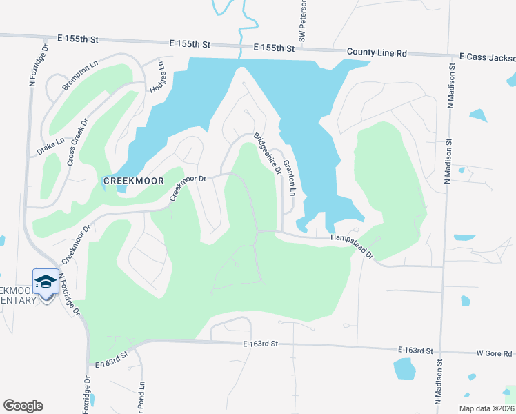 map of restaurants, bars, coffee shops, grocery stores, and more near 922 Creekmoor Drive in Raymore