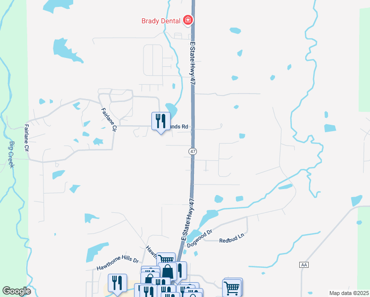 map of restaurants, bars, coffee shops, grocery stores, and more near 10 Maple Drive in Warrenton