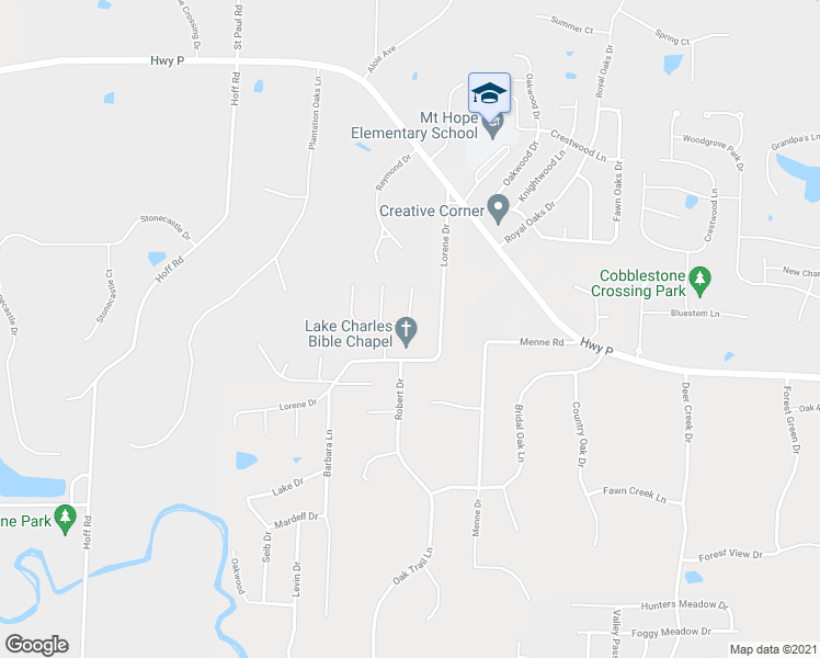 map of restaurants, bars, coffee shops, grocery stores, and more near 306 Raymond Drive in O'Fallon