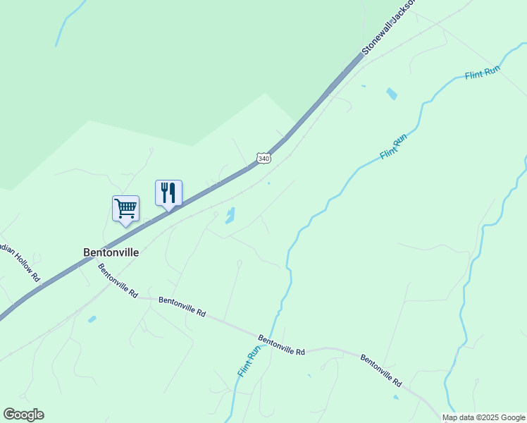 map of restaurants, bars, coffee shops, grocery stores, and more near 235 Quail Hollow Road in Bentonville