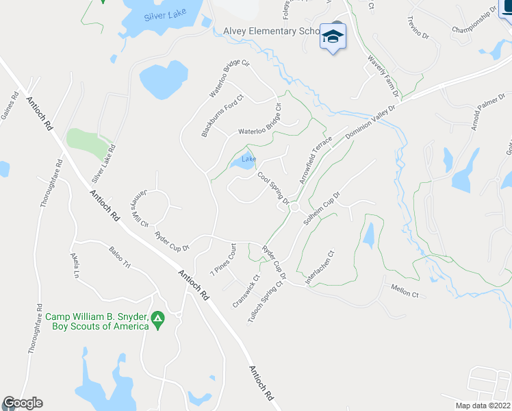 map of restaurants, bars, coffee shops, grocery stores, and more near 5725 Amelia Springs Circle in Haymarket