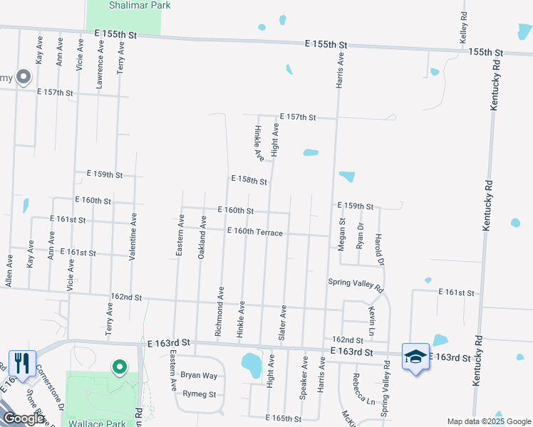 map of restaurants, bars, coffee shops, grocery stores, and more near 16014 Hight Avenue in Belton