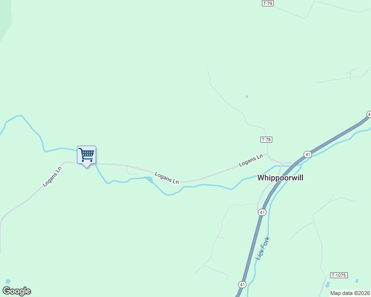 map of restaurants, bars, coffee shops, grocery stores, and more near in Whippoorwill