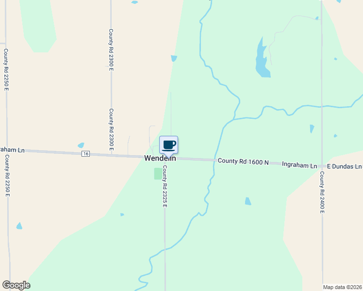 map of restaurants, bars, coffee shops, grocery stores, and more near 2-124 County Road 2328 East in Newton