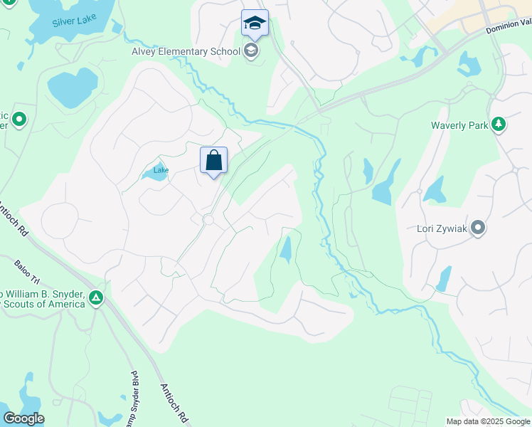 map of restaurants, bars, coffee shops, grocery stores, and more near 15732 Rothschild Court in Haymarket
