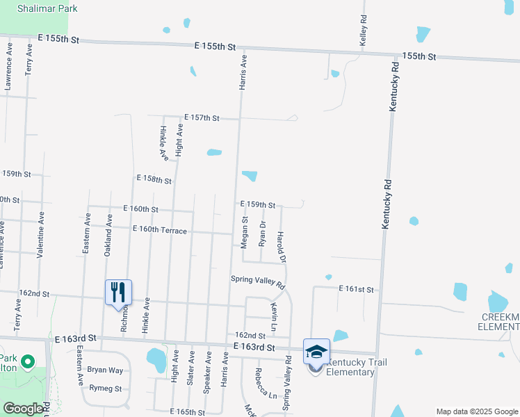 map of restaurants, bars, coffee shops, grocery stores, and more near 15900 Ryan Drive in Belton