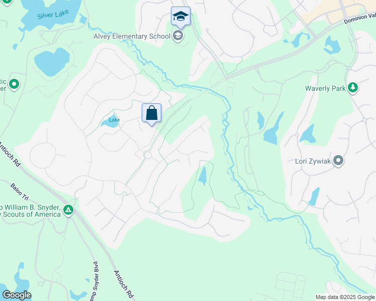 map of restaurants, bars, coffee shops, grocery stores, and more near 15732 Rothschild Court in Haymarket
