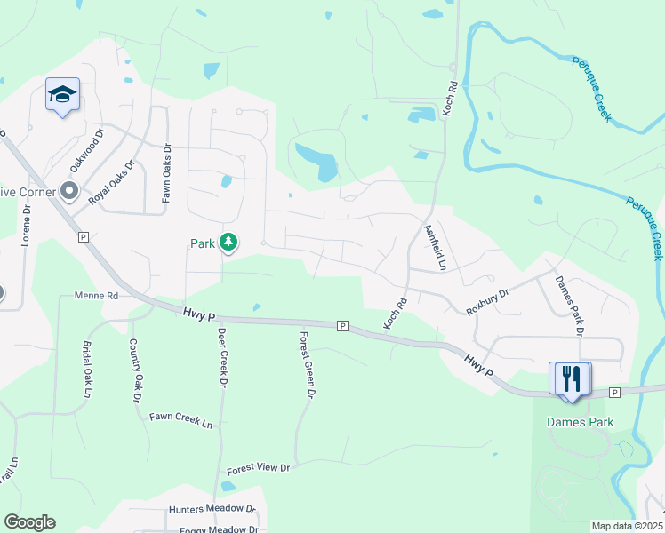 map of restaurants, bars, coffee shops, grocery stores, and more near 1248 Woodgrove Park Drive in O'Fallon