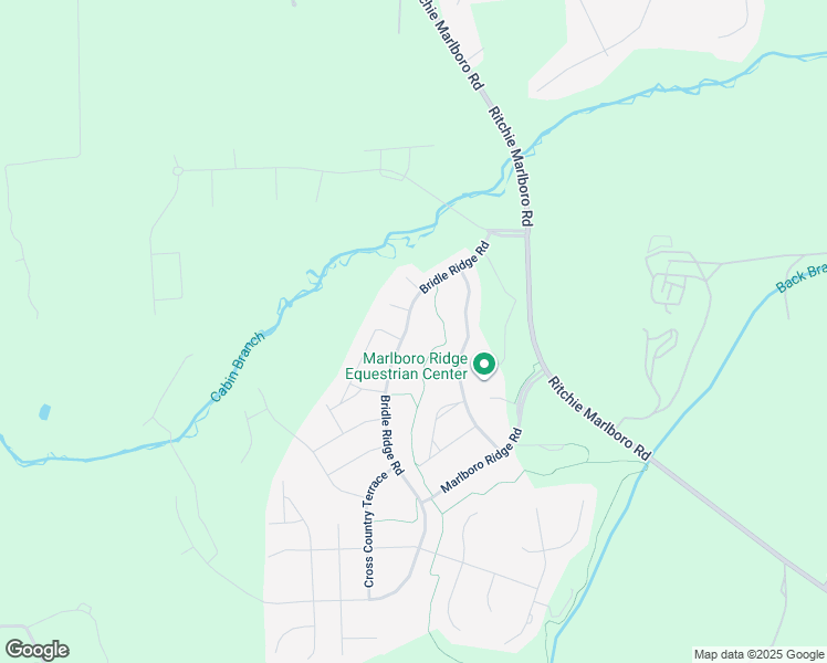 map of restaurants, bars, coffee shops, grocery stores, and more near 4006 Bridle Ridge Road in Upper Marlboro