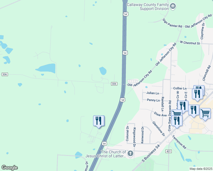 map of restaurants, bars, coffee shops, grocery stores, and more near 5060 County Route 306 in Fulton