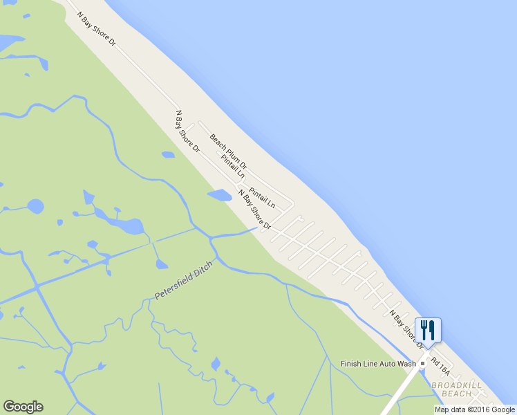 map of restaurants, bars, coffee shops, grocery stores, and more near 1508 North Bay Shore Drive in Milton