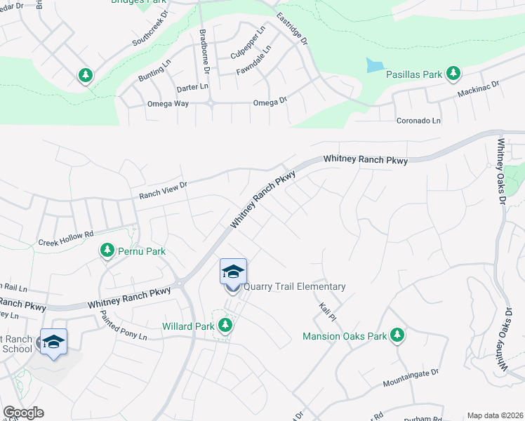 map of restaurants, bars, coffee shops, grocery stores, and more near 3203 Dakota Court in Rocklin