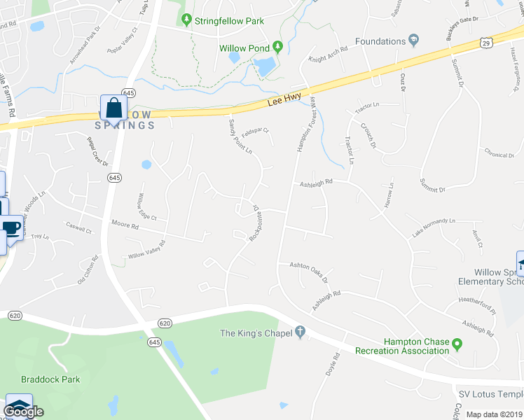 map of restaurants, bars, coffee shops, grocery stores, and more near Harvest Place in Clifton