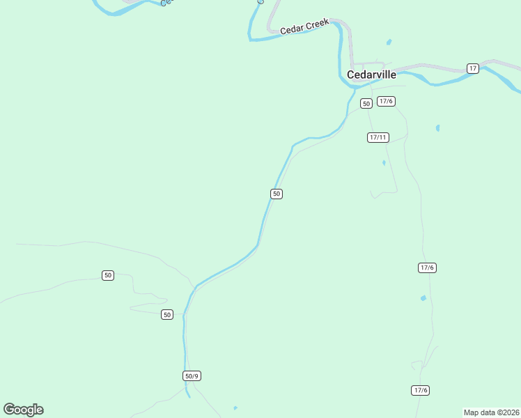 map of restaurants, bars, coffee shops, grocery stores, and more near Lower Level Run Road in Cedarville