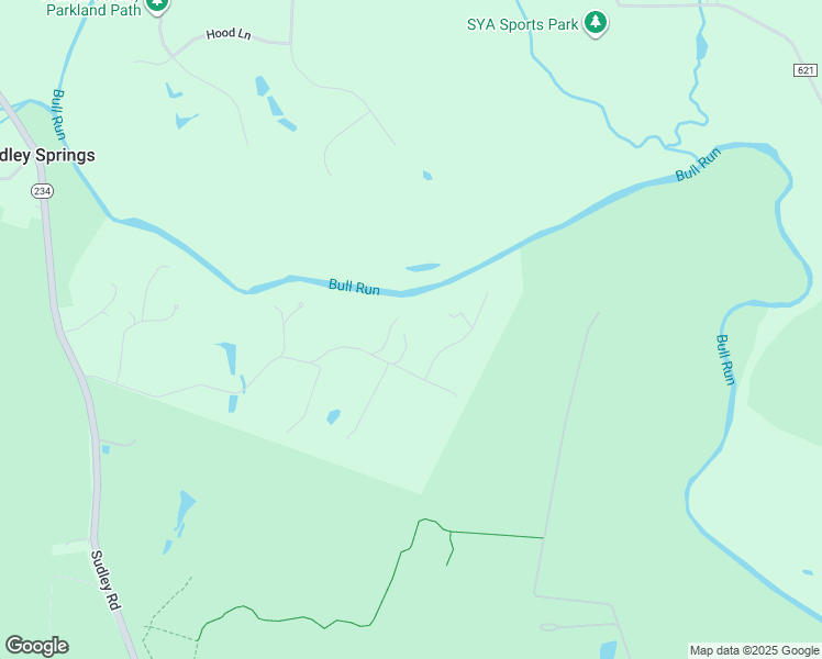 map of restaurants, bars, coffee shops, grocery stores, and more near 10980 Poplar Ford Trail in Manassas