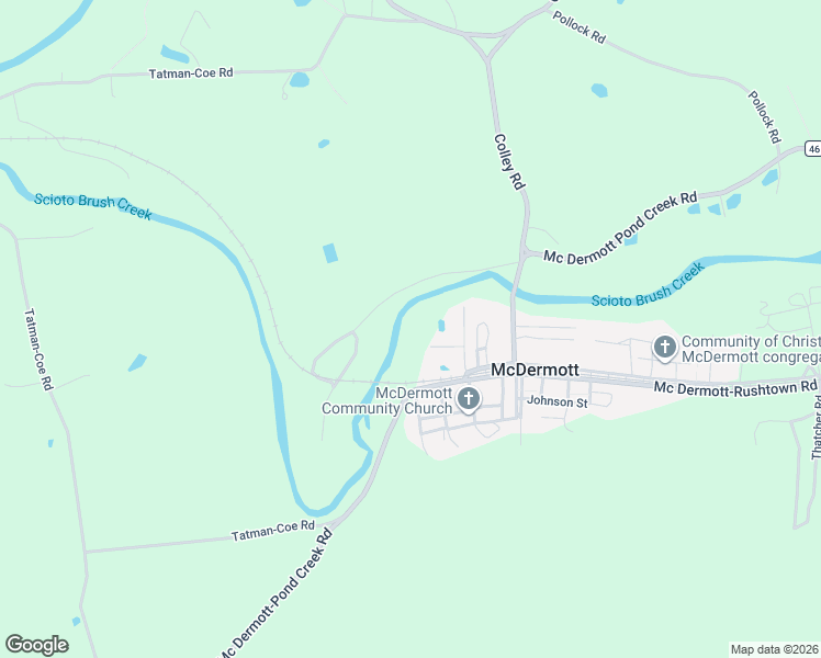 map of restaurants, bars, coffee shops, grocery stores, and more near in McDermott