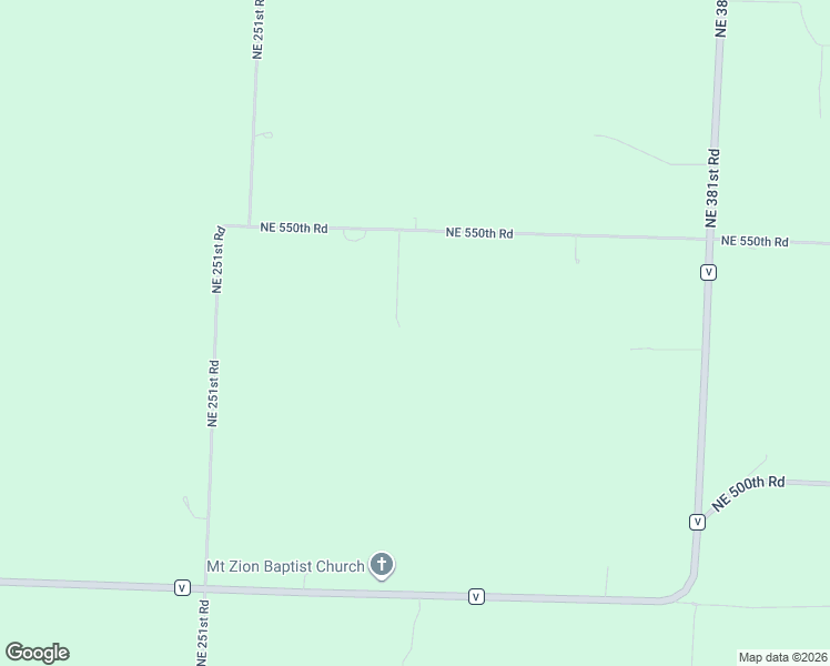 map of restaurants, bars, coffee shops, grocery stores, and more near 314 Northeast 550th Road in Warrensburg