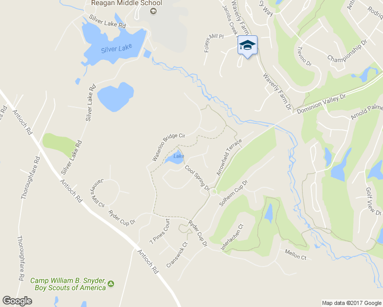 map of restaurants, bars, coffee shops, grocery stores, and more near 15840 Fourmile Creek Court in Haymarket