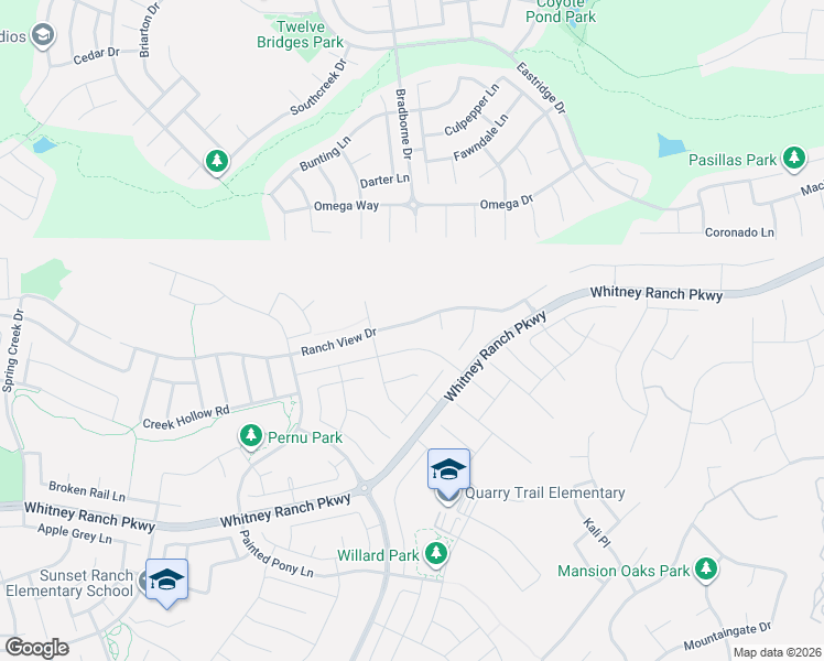 map of restaurants, bars, coffee shops, grocery stores, and more near in Rocklin