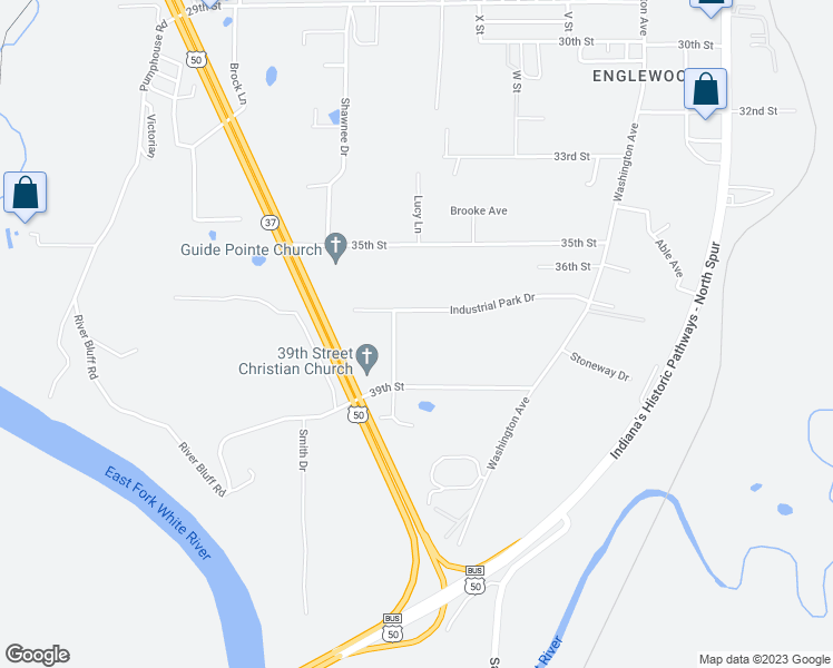 map of restaurants, bars, coffee shops, grocery stores, and more near 3710 Kenneth Simpson Lane in Bedford