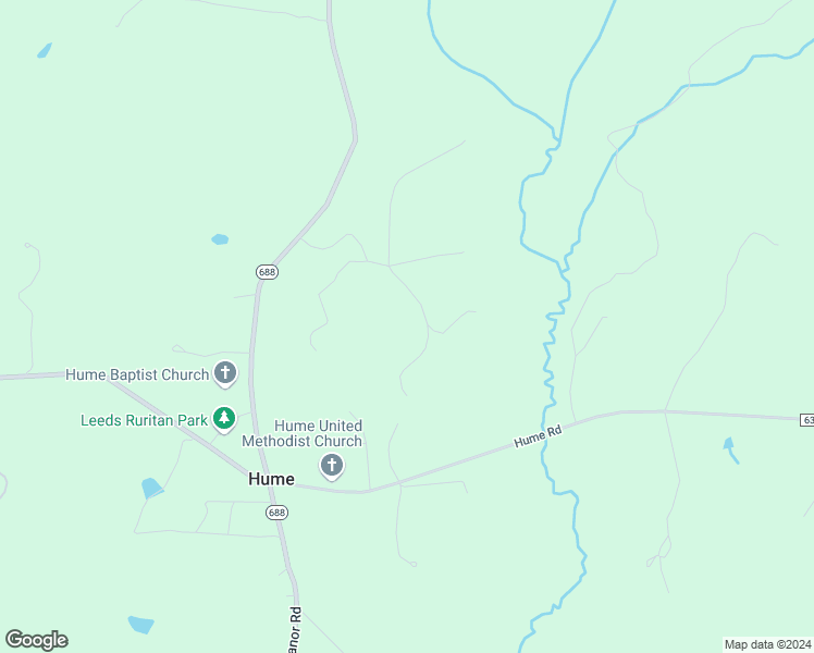 map of restaurants, bars, coffee shops, grocery stores, and more near 4688 Cowpasture Lane South in Hume