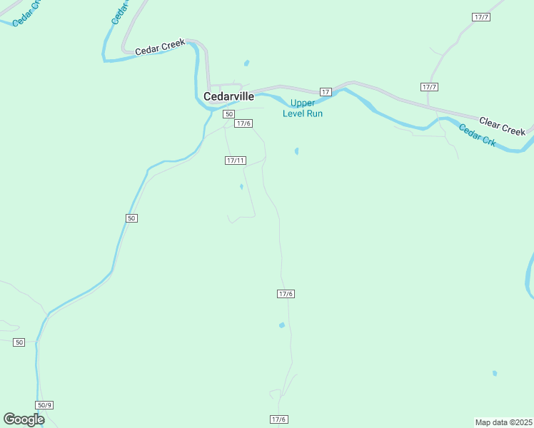 map of restaurants, bars, coffee shops, grocery stores, and more near Upper Level in Cedarville