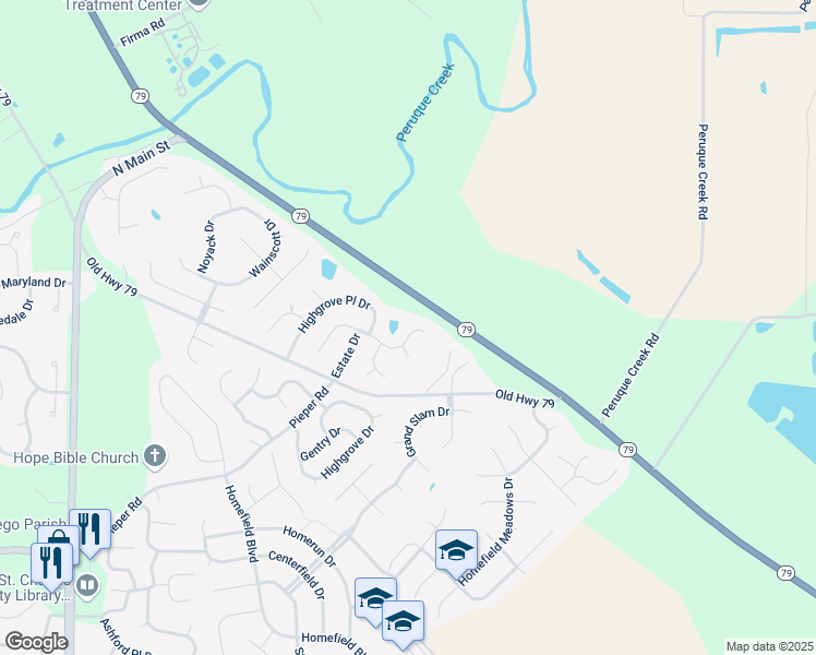 map of restaurants, bars, coffee shops, grocery stores, and more near 1818 Sapling Drive in O'Fallon