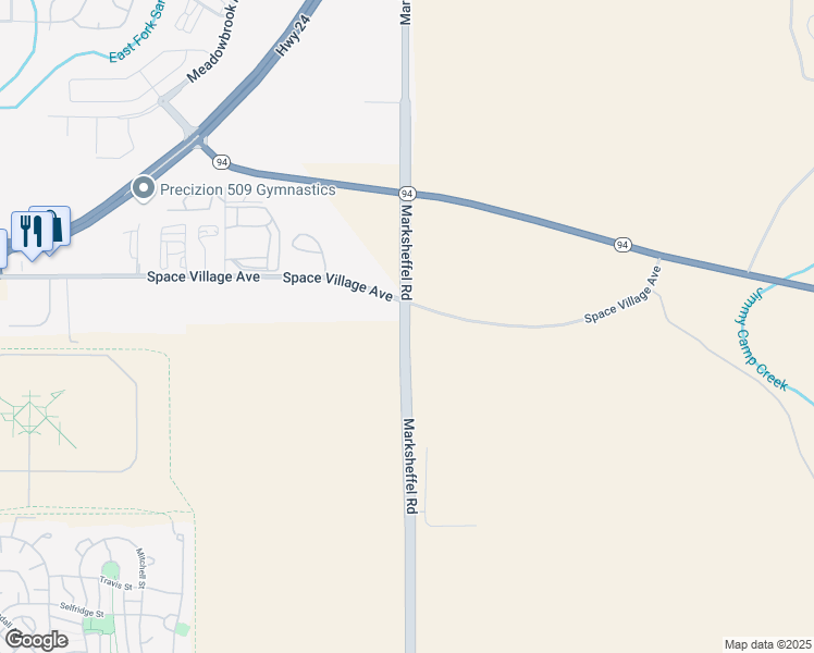 map of restaurants, bars, coffee shops, grocery stores, and more near 464 Marksheffel Road in Colorado Springs