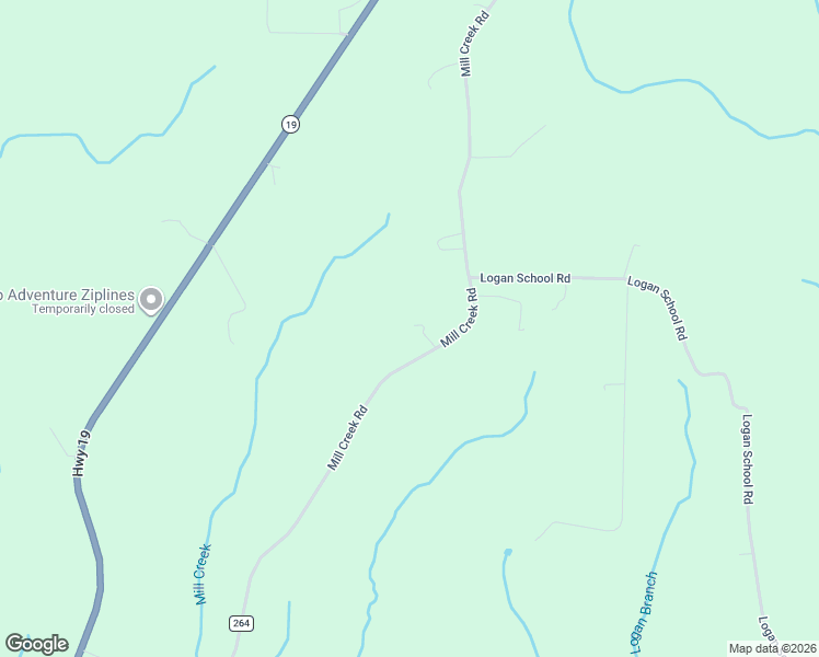 map of restaurants, bars, coffee shops, grocery stores, and more near 19 Mill Creek Road in New Florence