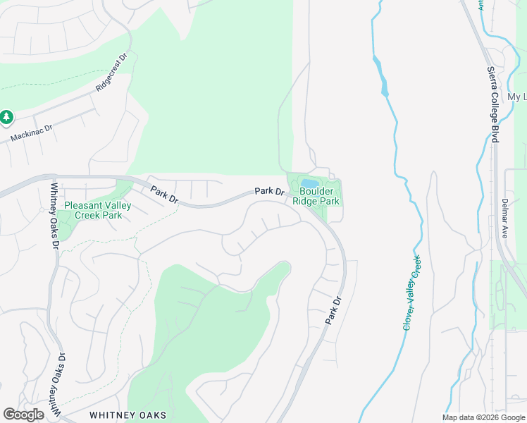 map of restaurants, bars, coffee shops, grocery stores, and more near 3030 Black Oak Drive in Rocklin