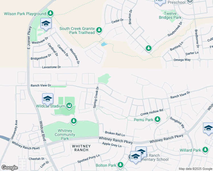 map of restaurants, bars, coffee shops, grocery stores, and more near Telegraph Hill Drive in Rocklin