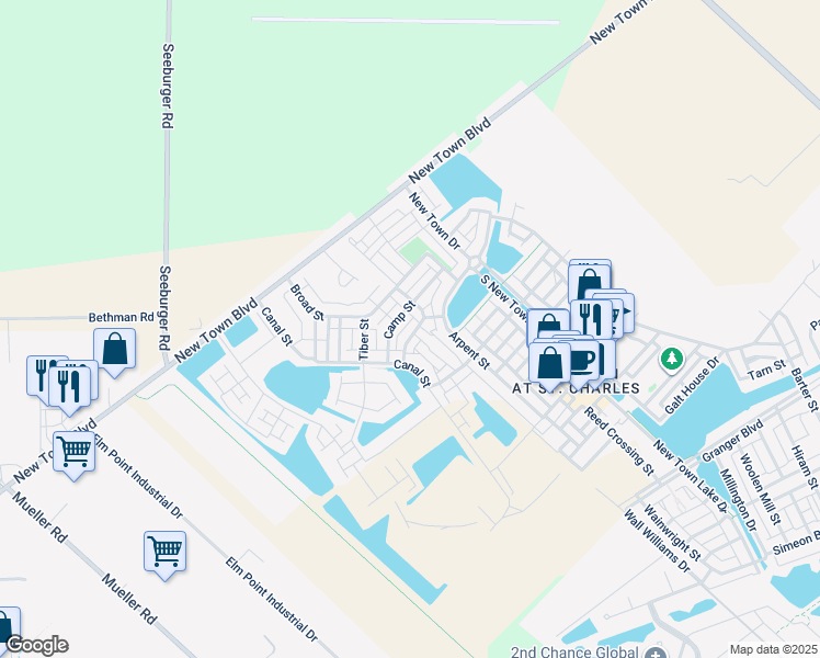 map of restaurants, bars, coffee shops, grocery stores, and more near 3238 Starkville Street in Saint Charles