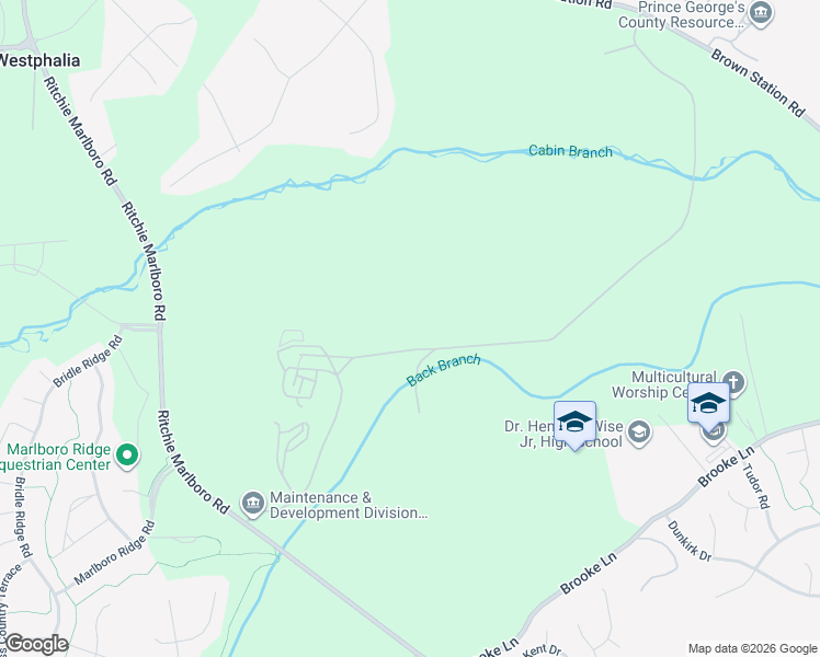 map of restaurants, bars, coffee shops, grocery stores, and more near in Upper Marlboro