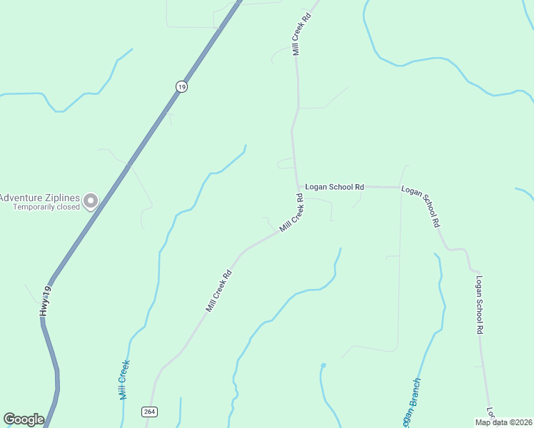 map of restaurants, bars, coffee shops, grocery stores, and more near 19 Mill Creek Road in New Florence