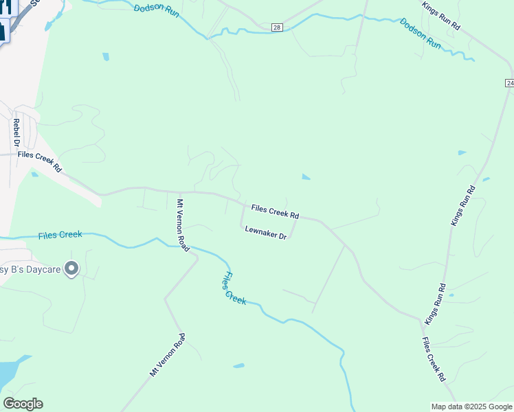 map of restaurants, bars, coffee shops, grocery stores, and more near Files Creek Road in Beverly