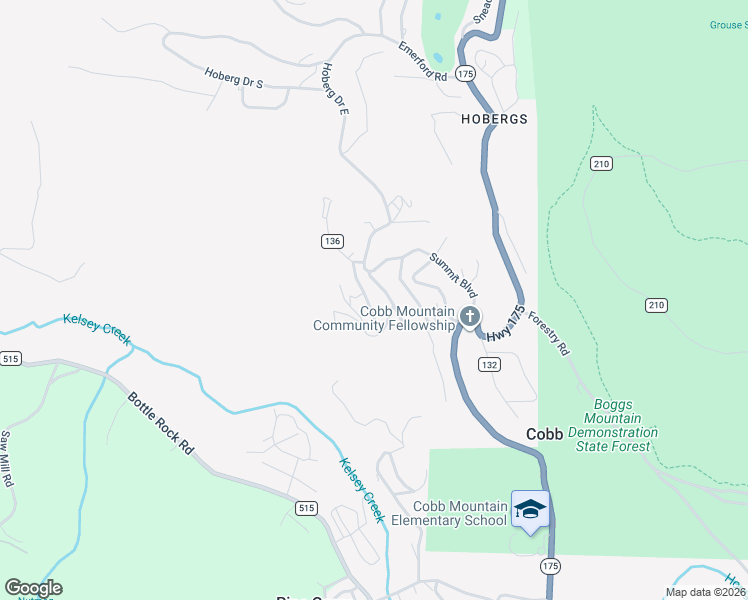 map of restaurants, bars, coffee shops, grocery stores, and more near 15310 Trinity Road in Cobb