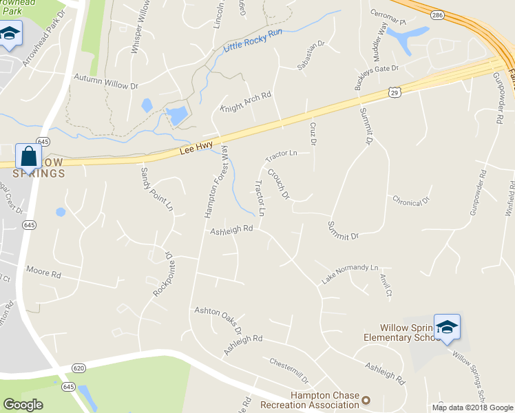 map of restaurants, bars, coffee shops, grocery stores, and more near 5314 Tractor Lane in Fairfax