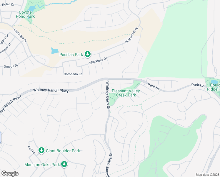 map of restaurants, bars, coffee shops, grocery stores, and more near 3410 Kensington Court in Rocklin