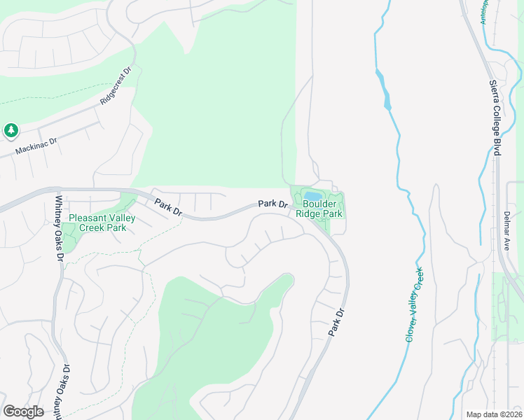 map of restaurants, bars, coffee shops, grocery stores, and more near 3040 Black Oak Drive in Rocklin