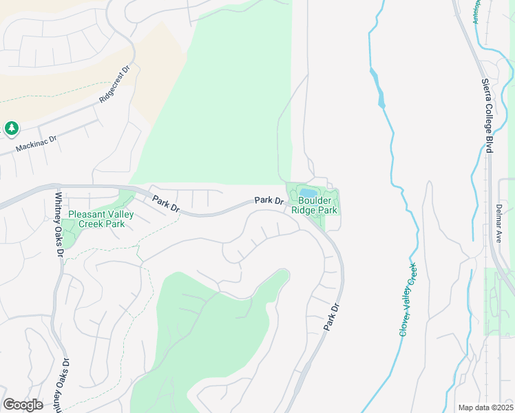 map of restaurants, bars, coffee shops, grocery stores, and more near 3040 Black Oak Drive in Rocklin