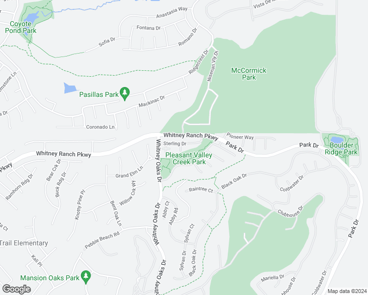 map of restaurants, bars, coffee shops, grocery stores, and more near 3503 Lawton Court in Rocklin