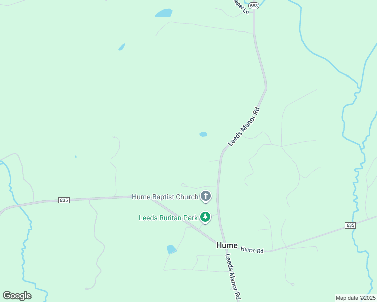 map of restaurants, bars, coffee shops, grocery stores, and more near 4598 Leeds Lane in Hume