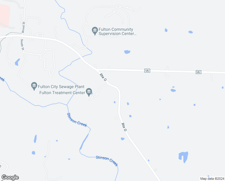 map of restaurants, bars, coffee shops, grocery stores, and more near 1650 Route O in Fulton