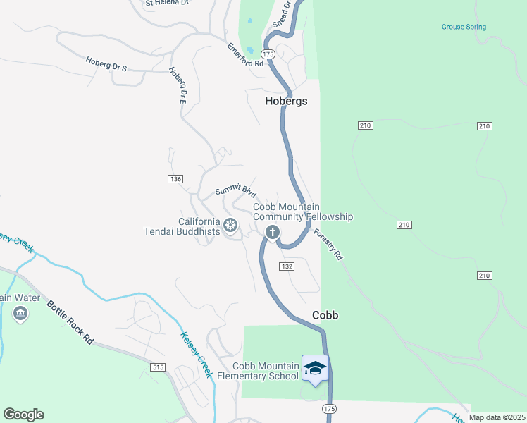 map of restaurants, bars, coffee shops, grocery stores, and more near 15427 Summit Boulevard in Cobb