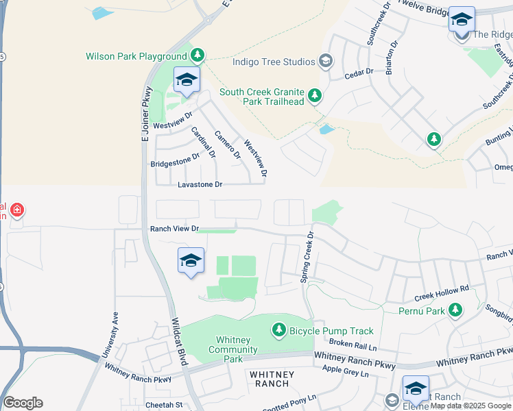 map of restaurants, bars, coffee shops, grocery stores, and more near 1809 Stageline Circle in Rocklin