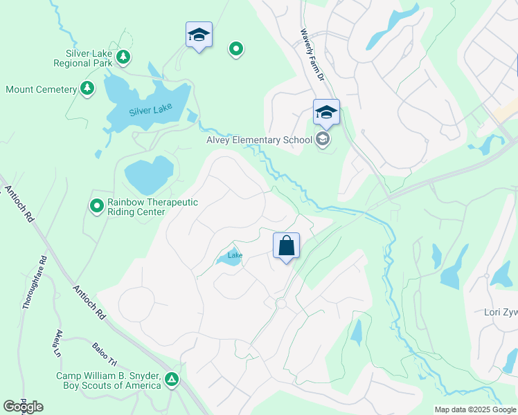 map of restaurants, bars, coffee shops, grocery stores, and more near 5789 Waterloo Bridge Circle in Haymarket