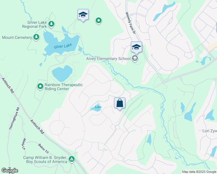 map of restaurants, bars, coffee shops, grocery stores, and more near 5789 Waterloo Bridge Circle in Haymarket