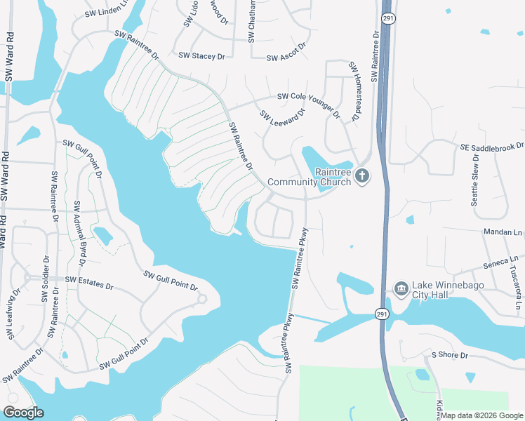 map of restaurants, bars, coffee shops, grocery stores, and more near 4500 Southwest Raintree Ridge Drive in Lee's Summit