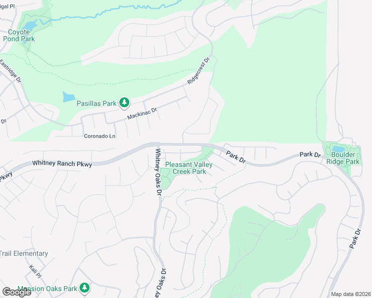 map of restaurants, bars, coffee shops, grocery stores, and more near 2135 Sterling Drive in Rocklin