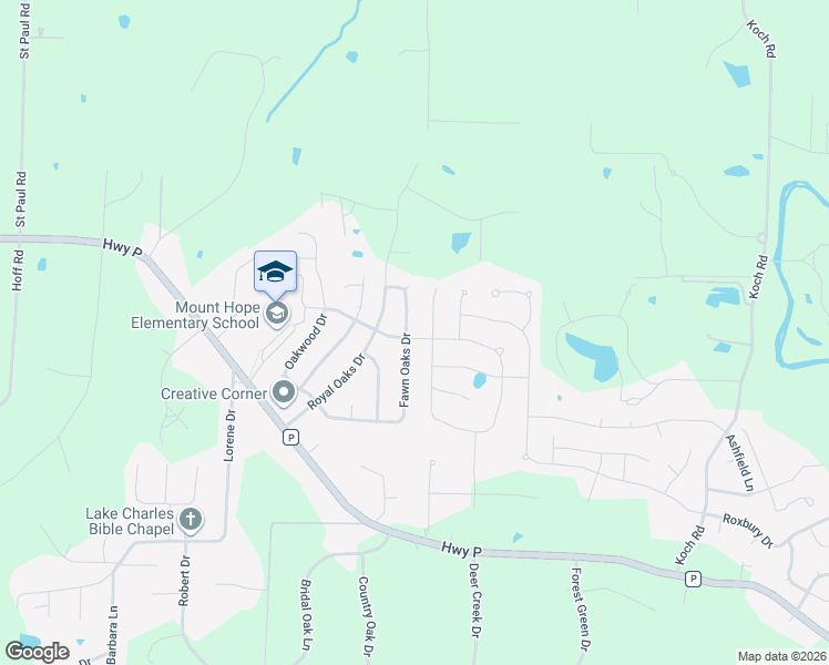 map of restaurants, bars, coffee shops, grocery stores, and more near 971 Crestwood Lane in O'Fallon
